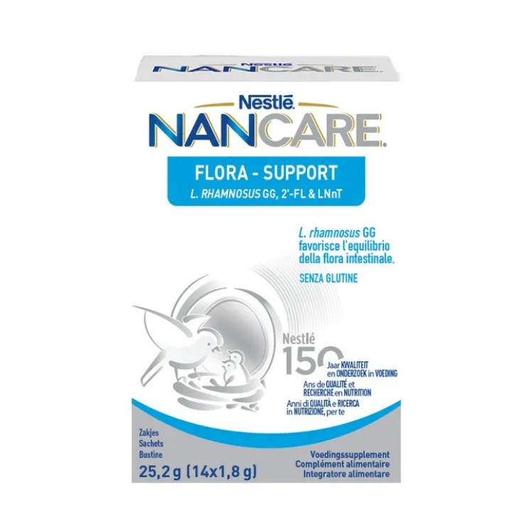 Nancare Flora Support Integratore Alimentare Pediatrico 14 Bustine - Nestlé