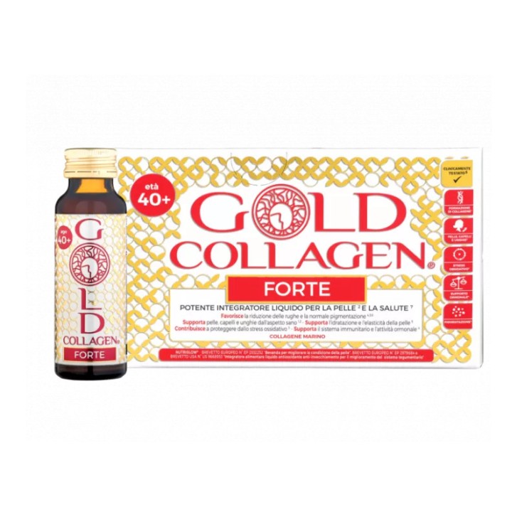 Gold Collagen Forte Integratore Anti-Età in Flaconcini - Gold Collagen