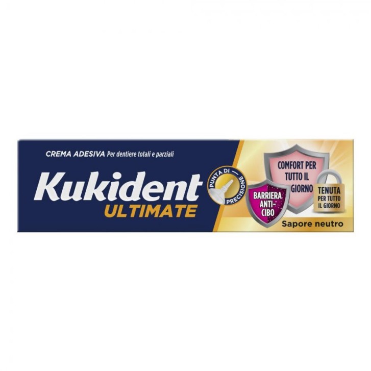 Kukident Ultimate Neutro Crema Adesiva per Dentiere 40 g - Kukident