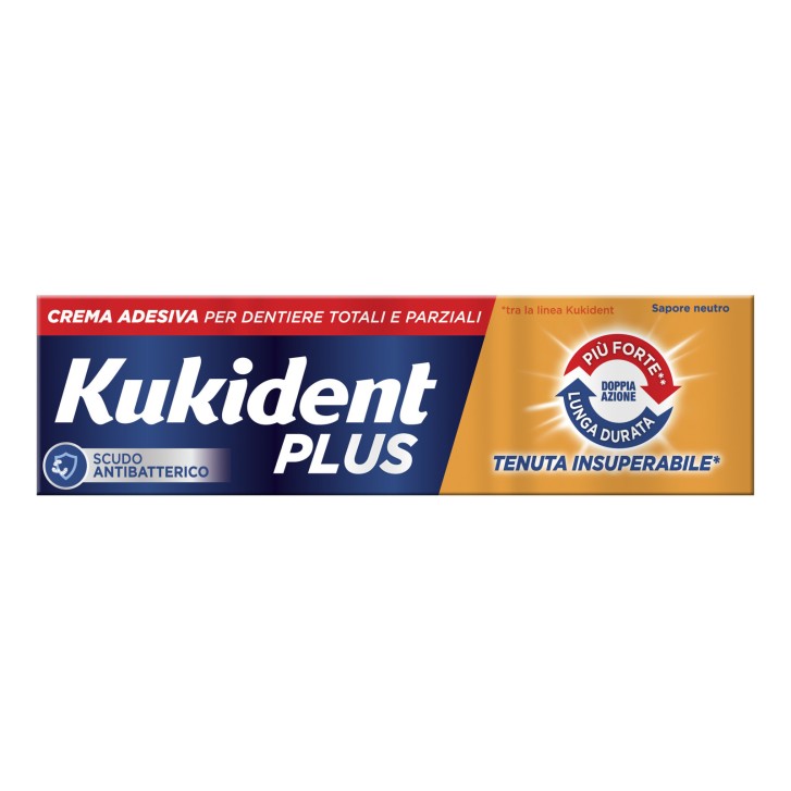Crema Adesiva Dentiere Doppia Azione 40 G - Kukident