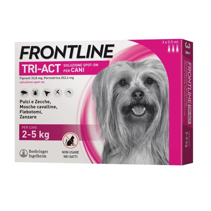 Frontline Tri-Act Soluzione Spot On Cani 2-5kg - Frontline