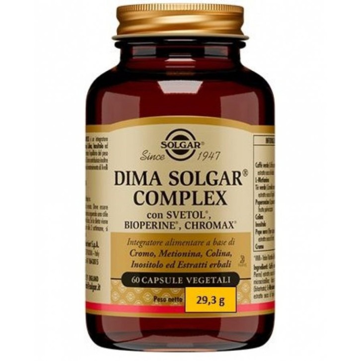 Dima Solgar Complex Integratore Controllo Peso 60 Capsule Vegetali - Solgar