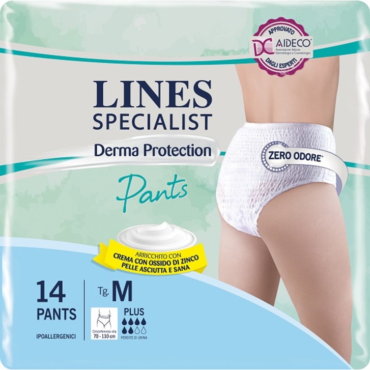 Pannolone Incontinenza Lines Specialist Derma Pants Maxi Taglia L 10 Pezzi - Lines Specialist Pannolone Incontinenza Lines Specialist Derma Pants Maxi Taglia L 10 Pezzi - Lines Specialist