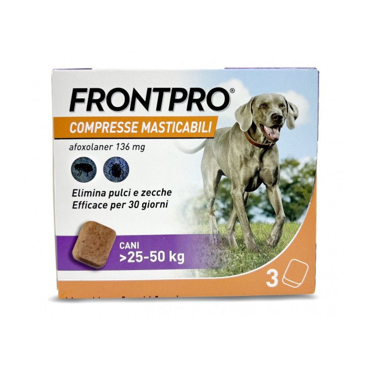 Frontpro Compresse Masticabili Cani 25-50 Kg 136 Mg - Frontpro
