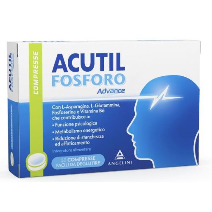 Acutil Fosforo Advance Integratore Alimentare per Memoria e Concentrazione 50 Compresse - Acutil