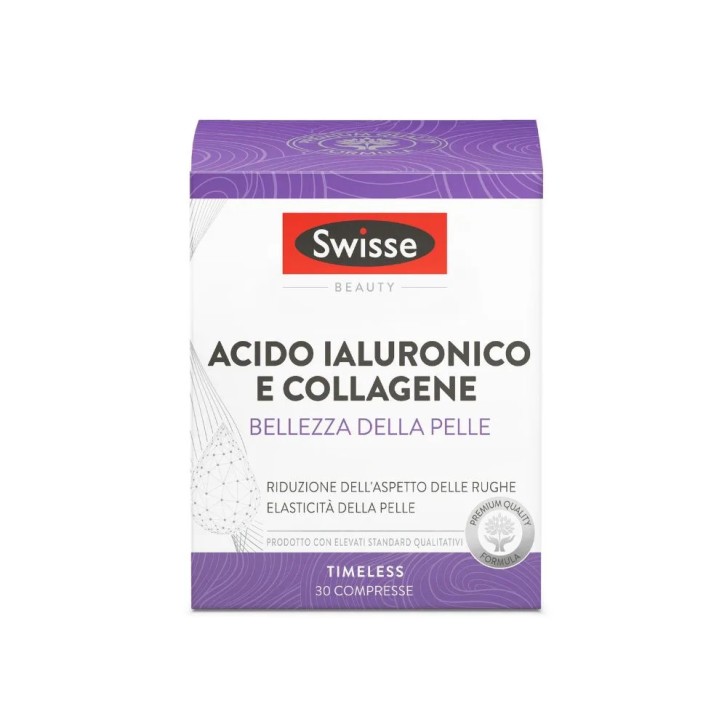 Acido Ialuronico e Collagene Integratore per la Pelle 30 Compresse - Swisse