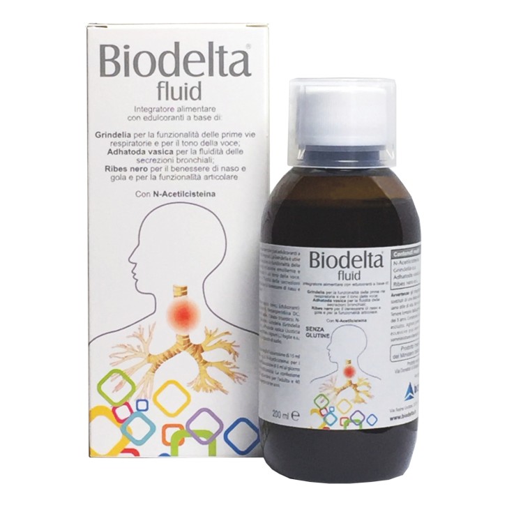 Biodelta Fluid Integratore con N-Acetilcisteina 200ml - Biodelta Biodelta Fluid Integratore con N-Acetilcisteina 200ml - Biodelta