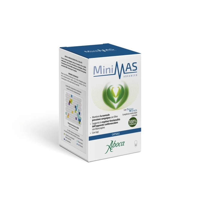 Minimas Advanced Integratore Alimentare per Pressione e Cardiovascolare 60 Capsule - Aboca Minimas Advanced Integratore Alimentare per Pressione e Cardiovascolare 60 Capsule - Aboca