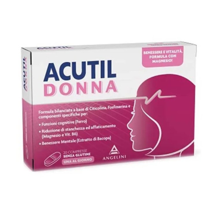 Acutil Donna Integratore Alimentare per Benessere Femminile 20 Compresse - Acutil