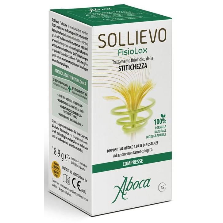 Sollievo FisioLax Trattamento Stitichezza 45 Compresse - Aboca