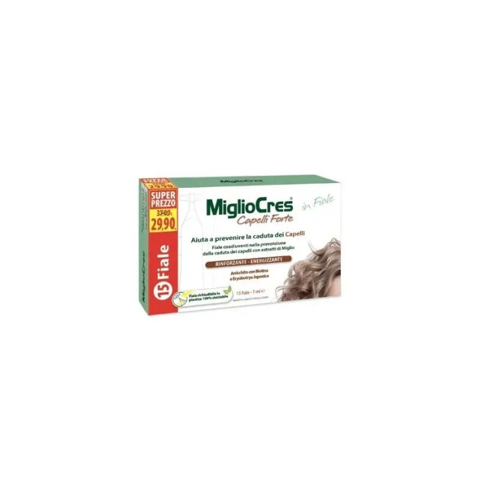 Migliocres Capelli Forte Fiale Trattamento Anticaduta 15 Fiale - F&F Migliocres Capelli Forte Fiale Trattamento Anticaduta 15 Fiale - F&F