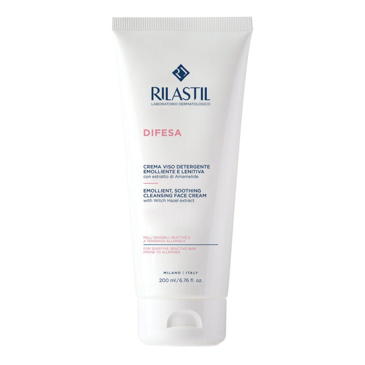 Crema Viso Detergente Emolliente e Lenitiva Rilastil Difesa 200ml - Rilastil