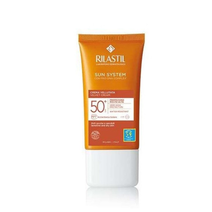 Crema Solare Viso Colorata Spf50+ Velvet Touch 50ml - Rilastil