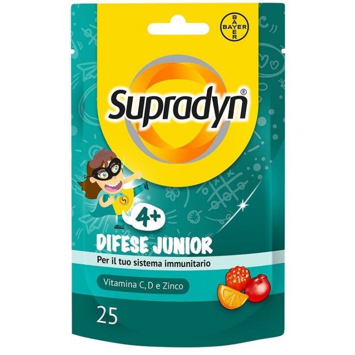 Supradyn Difese Junior Integratore Sistema Immunitario 25 Caramelle - Supradyn Supradyn Difese Junior Integratore Sistema Immunitario 25 Caramelle - Supradyn