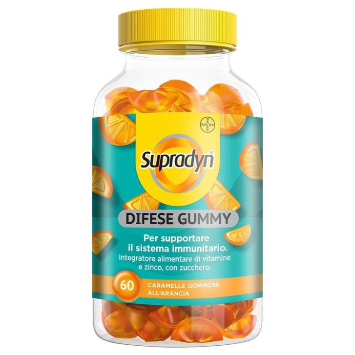 Supradyn Difese Gummy Integratore Vitamine e Zinco, 60 Caramelle Gommose - Supradyn Supradyn Difese Gummy Integratore Vitamine e Zinco, 60 Caramelle Gommose - Supradyn
