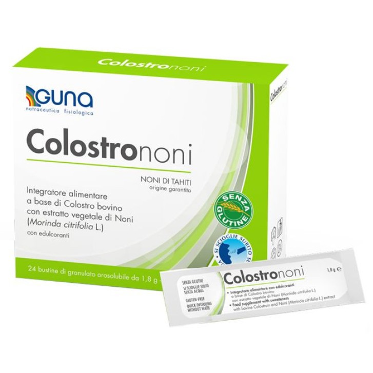 Colostrononi Integratore Orosolubile per Flora Intestinale 24 Bustine - Guna Colostrononi Integratore Orosolubile per Flora Intestinale 24 Bustine - Guna