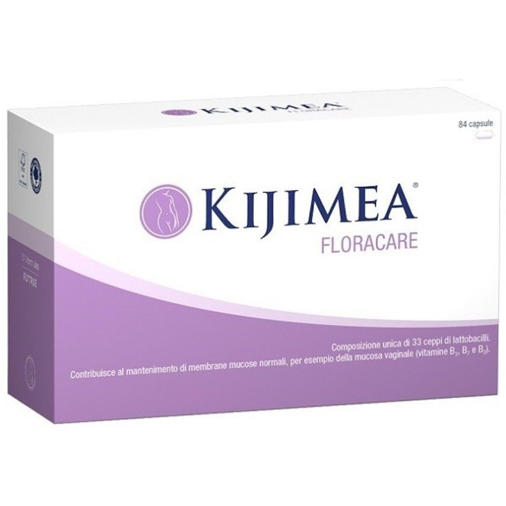 FloraCare 84 Capsule Integratore per Flora Intestinale e Vaginale - Kijimea