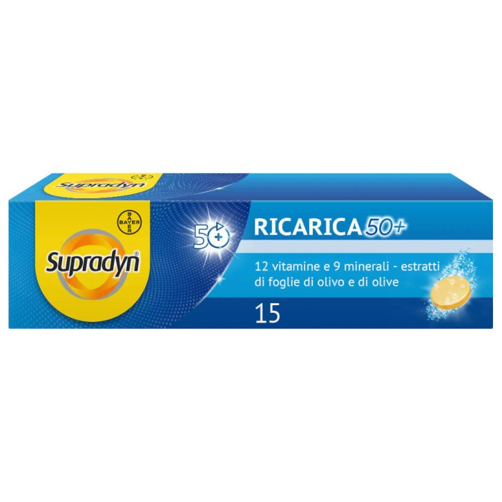 Supradyn Ricarica 50+ Integratore Multivitaminico 15 Compresse Effervescenti - Supradyn