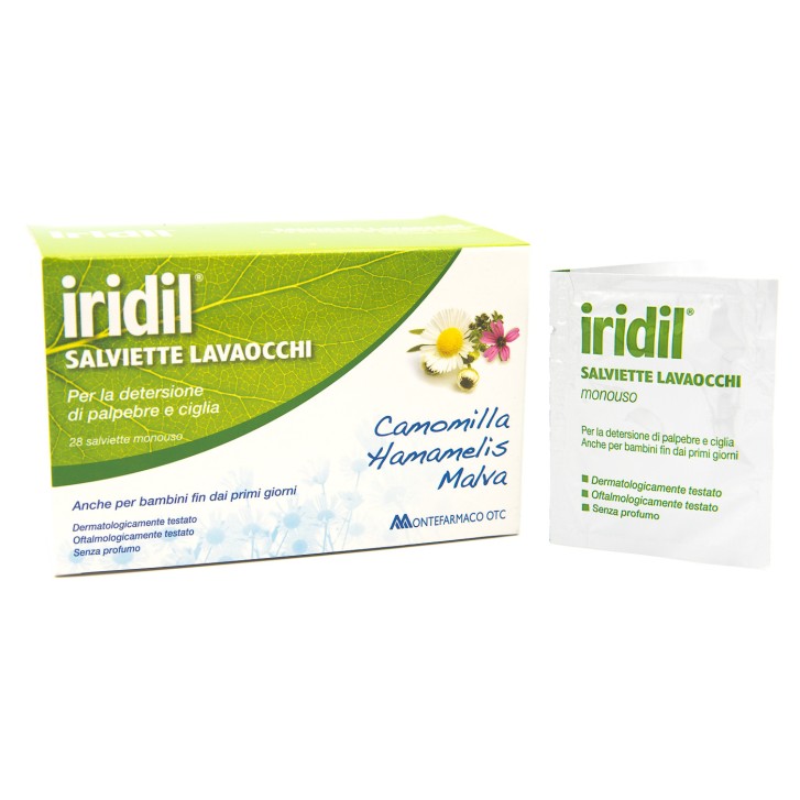 Iridil Salviette Monouso Lavaocchi 28 Pezzi - Iridina