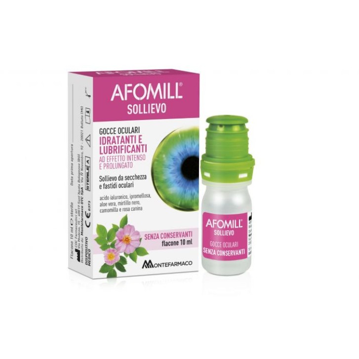 Afomill Sollievo Gocce Oculari Lubrificanti 10ml - Afomill