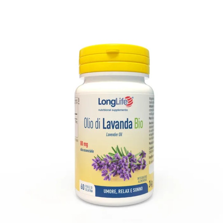 Olio di Lavanda Bio Integratore Rilassamento 60 Perle - Longlife Olio di Lavanda Bio Integratore Rilassamento 60 Perle - Longlife