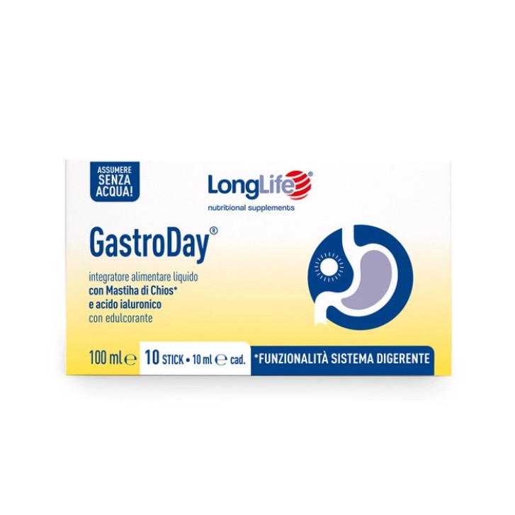 Gastroday Integratore per Digestione 10 Stickpack - Longlife