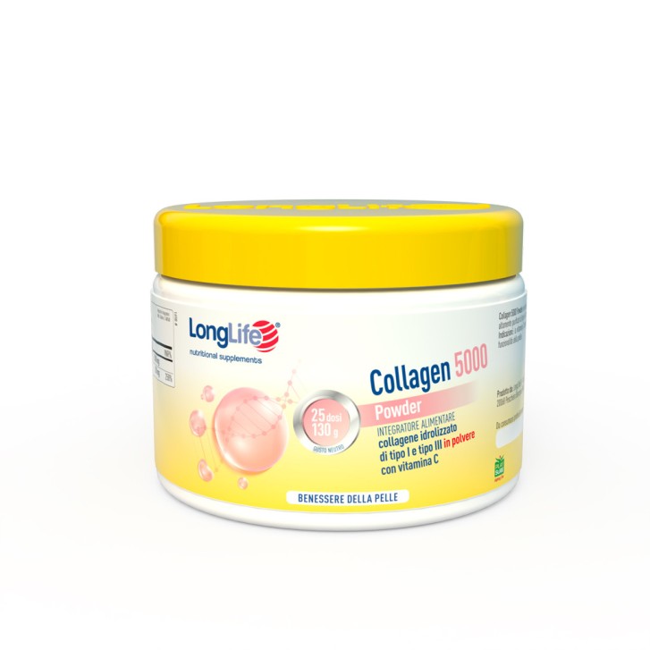 LongLife Collagen 5000 Integratore in Polvere Gusto Pesca - LongLife