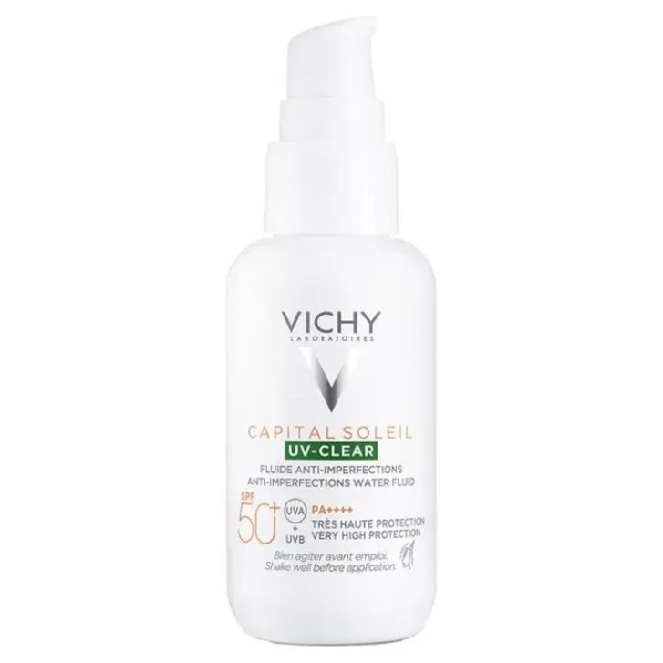 Capital Soleil UV-Clear Fluido Anti-Imperfezioni SPF50+ 40ml - Vichy