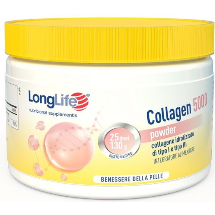 Collagen 5000 Integratore in Polvere per la Pelle - Longlife Collagen 5000 Integratore in Polvere per la Pelle - Longlife
