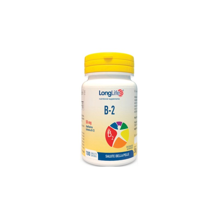 B2 50Mg Integratore di Riboflavina Longlife 100 Tavolette - Longlife