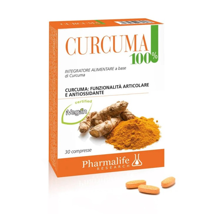 Curcuma 100% Integratore Alimentare 30 Compresse - Pharmalife Research