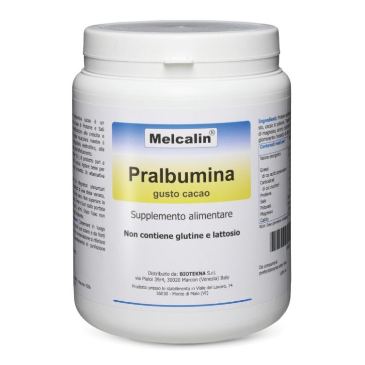 Melcalin Pralbumina Cacao Integratore Proteine e Sali Minerali 532g - Melcalin