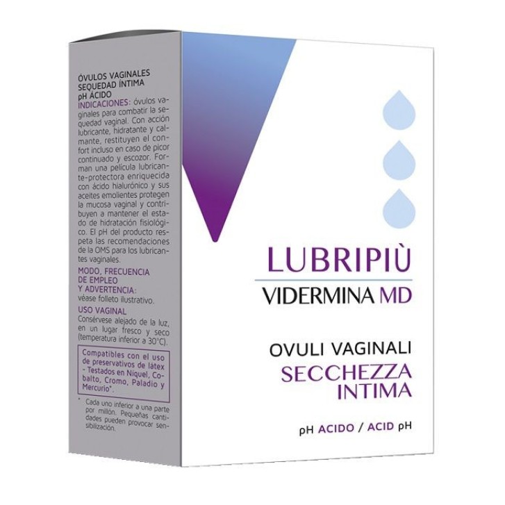 Vidermina Lubripiù Ovuli Vaginali - Vidermina
