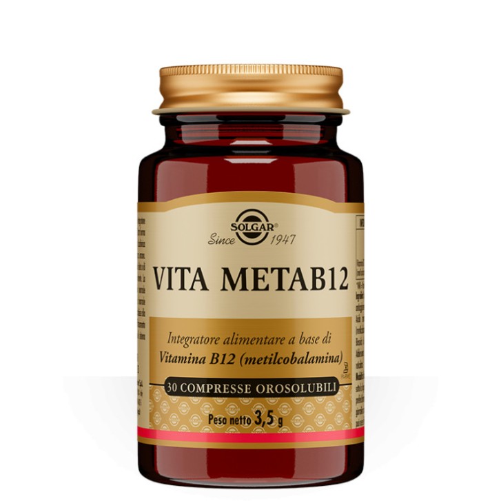 Vita Metab12 Integratore Vitamina B12 30 Compresse Orosolubili - Solgar