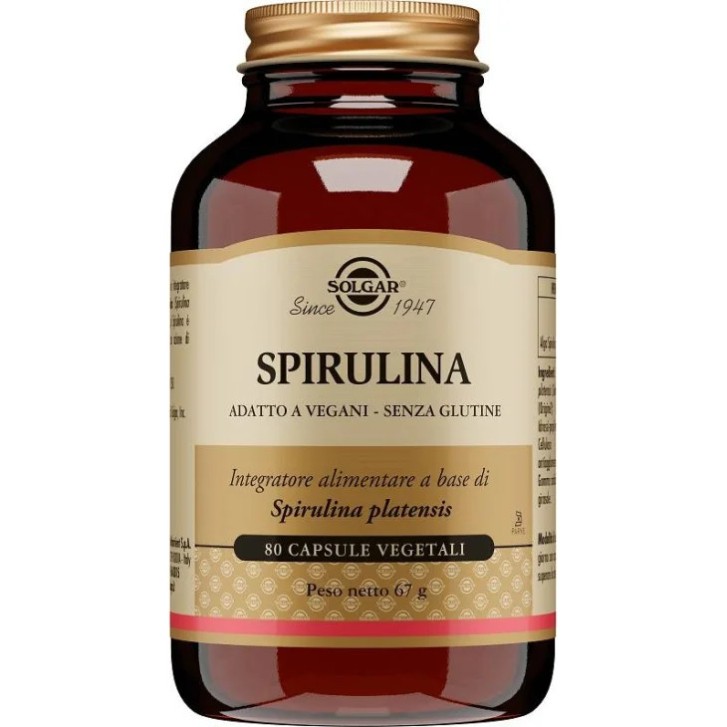 Spirulina Solgar 80 Capsule Vegetali Integratore Ricostituente - Solgar Spirulina Solgar 80 Capsule Vegetali Integratore Ricostituente - Solgar