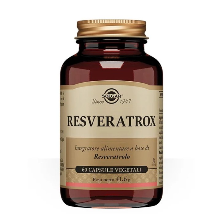 Resveratrox Integratore Alimentare Resveratrolo 60 Capsule Vegetali - Solgar Resveratrox Integratore Alimentare Resveratrolo 60 Capsule Vegetali - Solgar