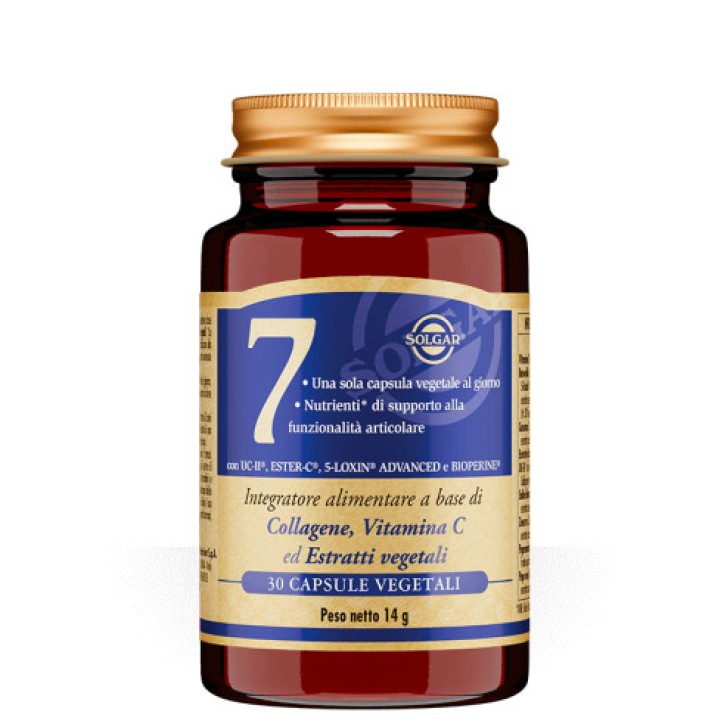 Solgar 7 Integratore Alimentare per Articolazioni 30 Capsule Vegetali - Solgar