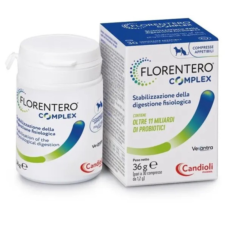 Florentero Complex Integratore Probiotici per Cani e Gatti 30 Compresse - FLORENTERO
