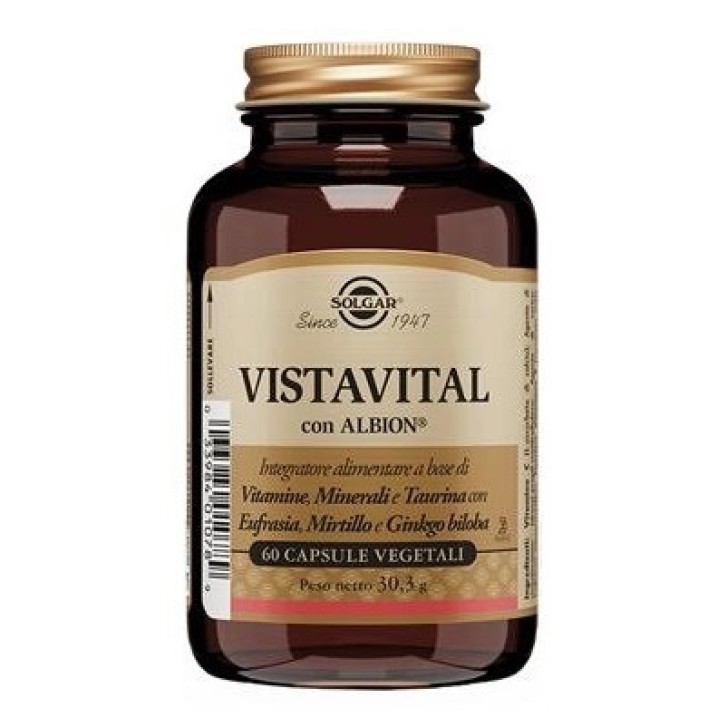Vistavital Capsule Vegetali Integratore per la Vista 60 Capsule - Solgar