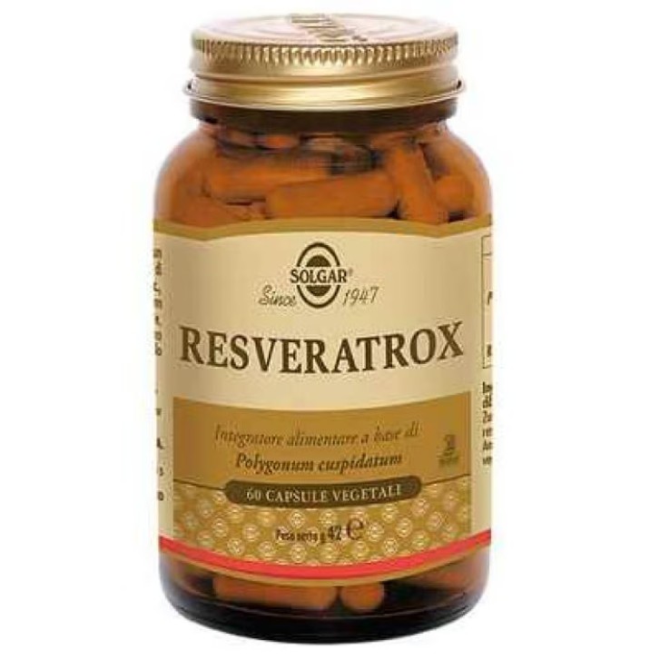 Resveratrox Integratore Antiossidante 60 Capsule Vegetali - Solgar Resveratrox Integratore Antiossidante 60 Capsule Vegetali - Solgar