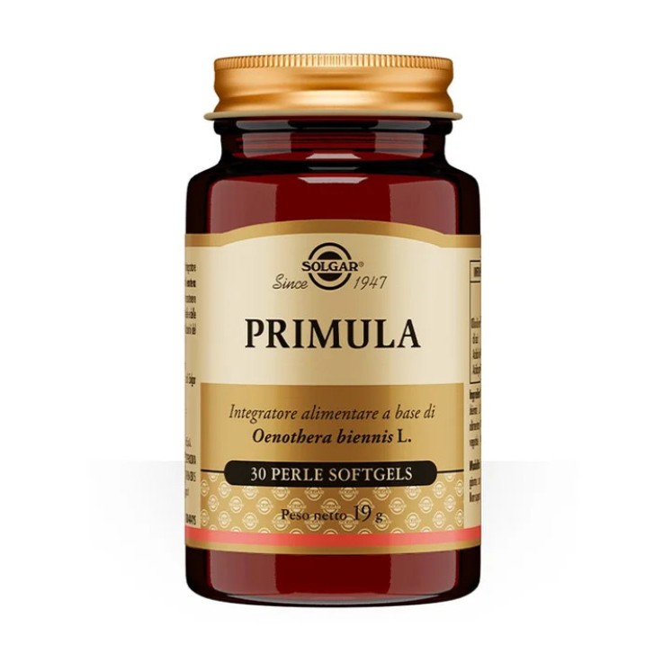 Primula Integratore perle softgel per trofismo e ciclo mestruale 30 perle - Solgar Primula Integratore perle softgel per trofismo e ciclo mestruale 30 perle - Solgar