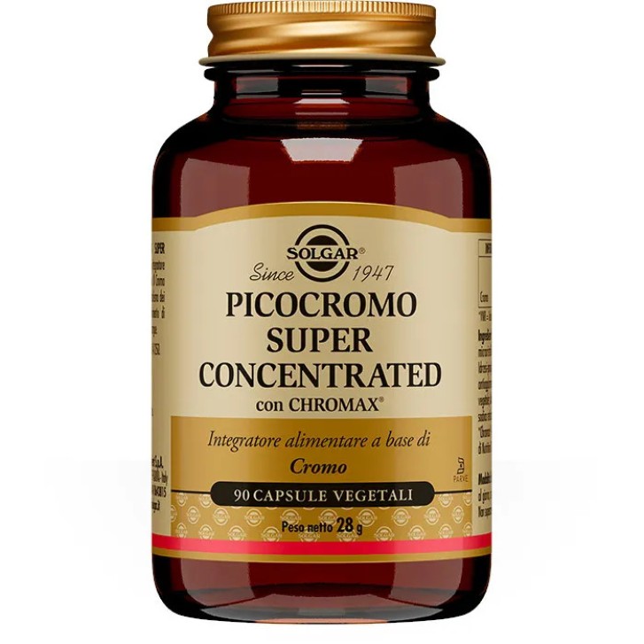 Picocromo Superconcentrato Integratore 90 Capsule Vegetali - Solgar Picocromo Superconcentrato Integratore 90 Capsule Vegetali - Solgar