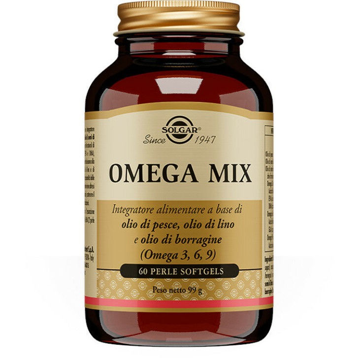 Omega Mix Integratore Omega 3-6-9 60 Perle - Solgar