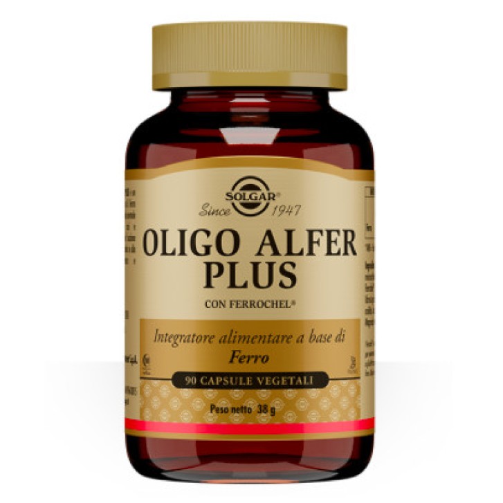 Oligo Alfer Plus Integratore di Ferro in Capsule Vegetali, 90 pz - Solgar