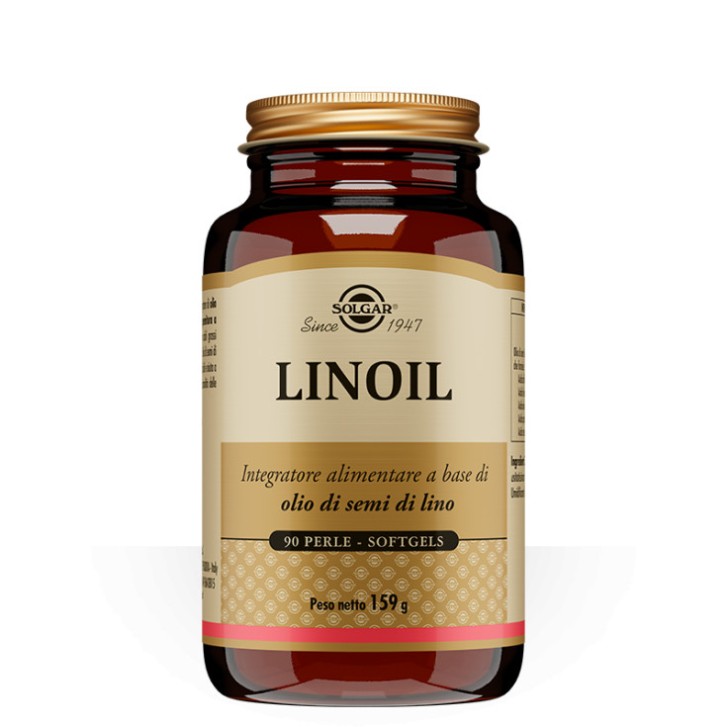 Linoil Integratore Olio di Lino Omega 3 e 6 90 Perle - Solgar