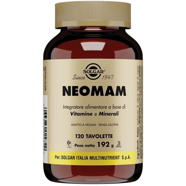 Neomam Integratore Multivitaminico Gravidanza e Allattamento 120 Tavolette - Solgar Neomam Integratore Multivitaminico Gravidanza e Allattamento 120 Tavolette - Solgar