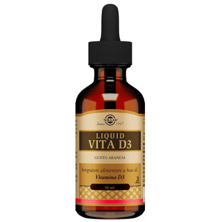 Solgar Vita D3 Liquida Integratore per Ossa e Sistema Immunitario 56ml - Solgar Solgar Vita D3 Liquida Integratore per Ossa e Sistema Immunitario 56ml - Solgar