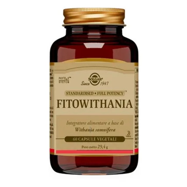 Fitowithania Integratore Tonico-Adattogeno Benessere Mentale 60 Capsule Vegetali - Solgar