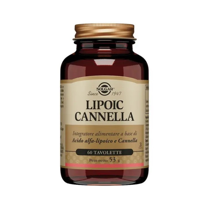 Lipoic Cannella Integratore con Acido Alfa-Lipoico 60 Tavolette - Solgar
