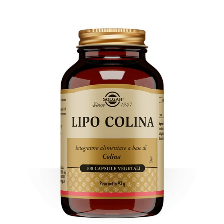Lipo Colina Integratore per Metabolismo dei Lipidi 100 Capsule Vegetali - Solgar